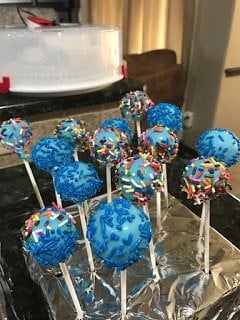 Cake Pops with Sprinkles