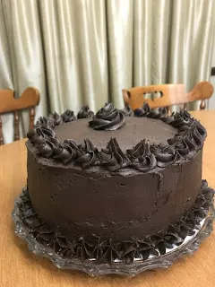 Dark Chocolate Tuxedo Cake for Birthday