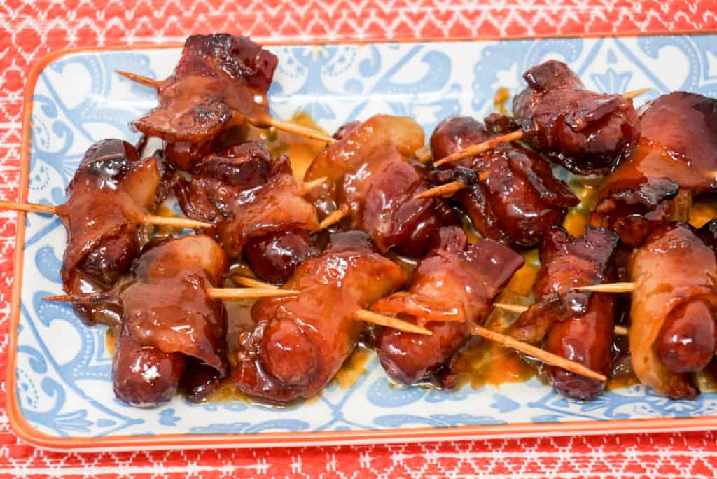 Bacon-Wrapped Smokies in Air Fryer