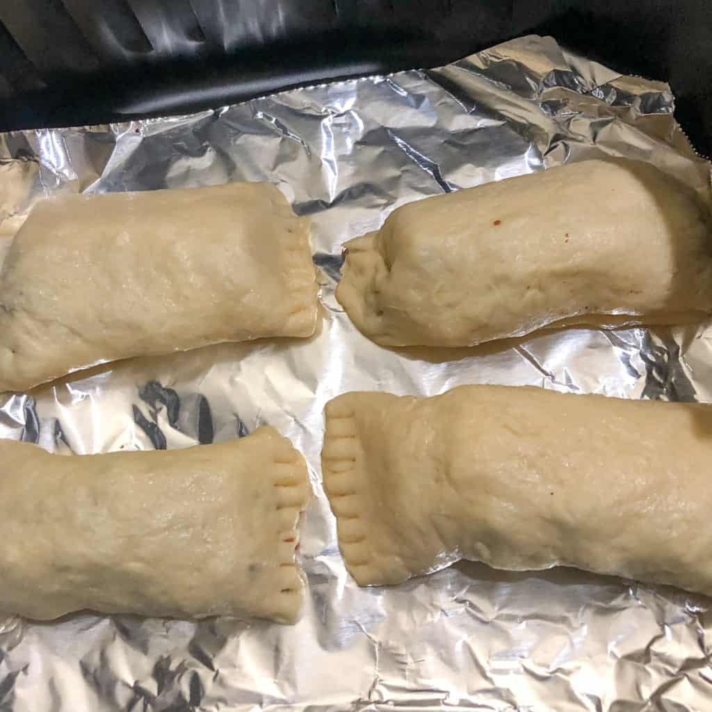 Cheesy Taco Crescents ready for Air Frying