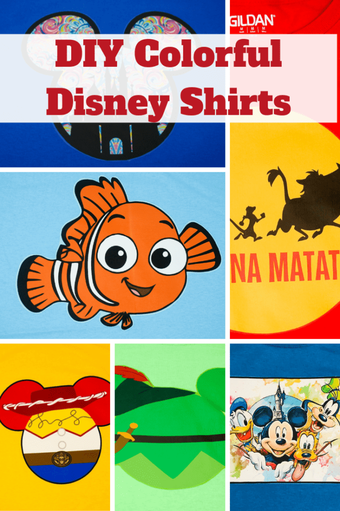 DIY Colorful Disney Shirts