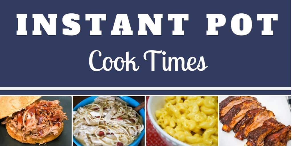 Instant Pot Cook Times Small