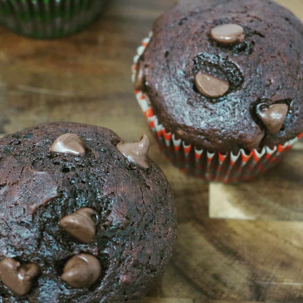 Double Chocolate Bakery-Style Muffins