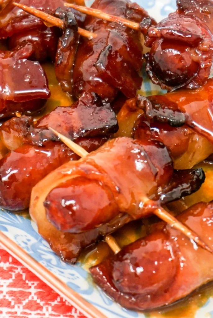 Air Fryer Bacon Wrapped Smokies