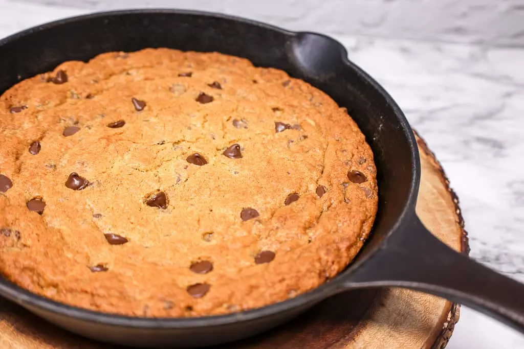 Chocolate Chip Cookie in a Skillet