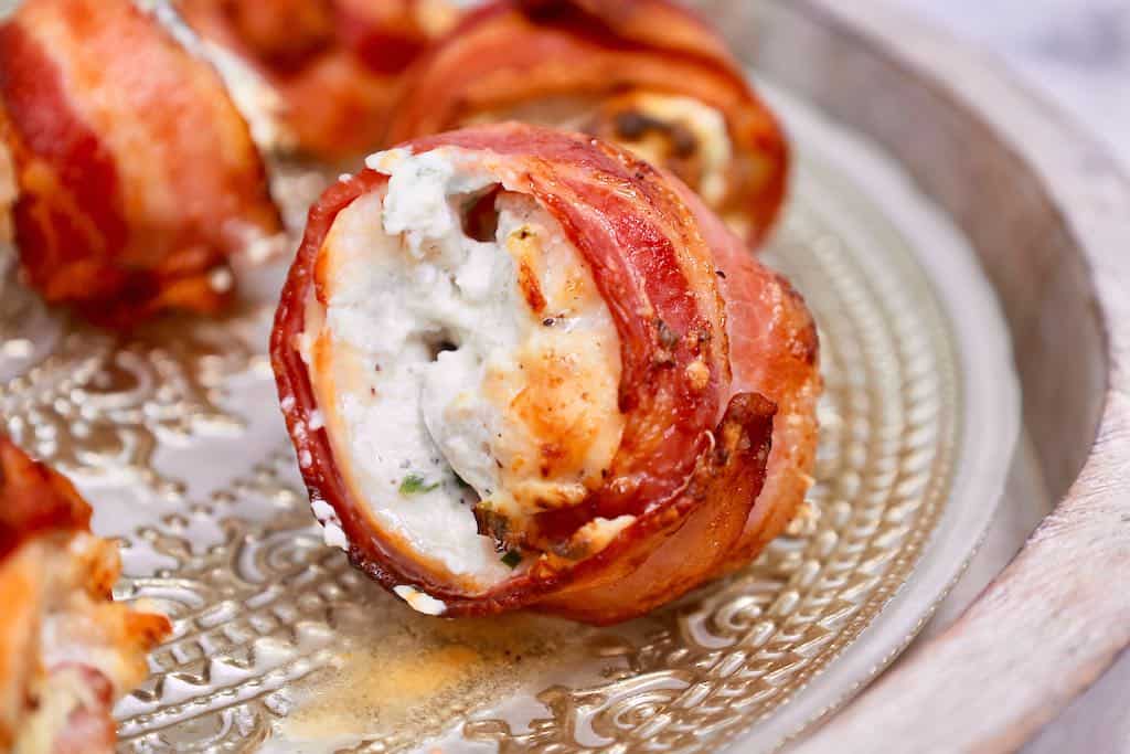 air fryer bacon chicken bombs