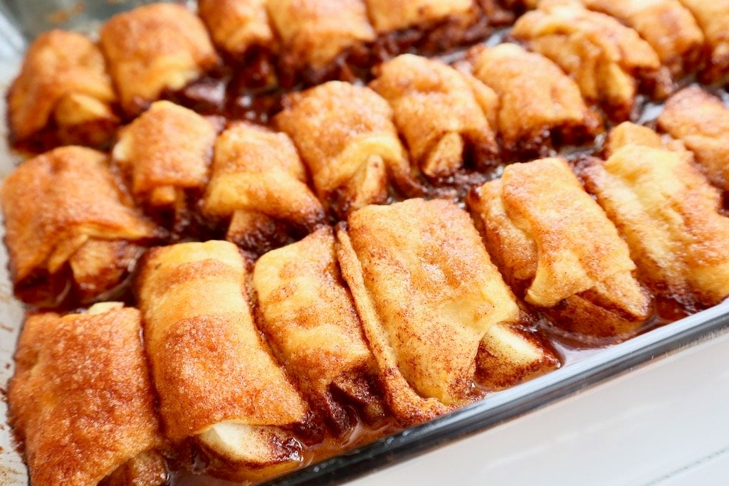 Apple Dumplings Made with Crescent Rolls and Sprite