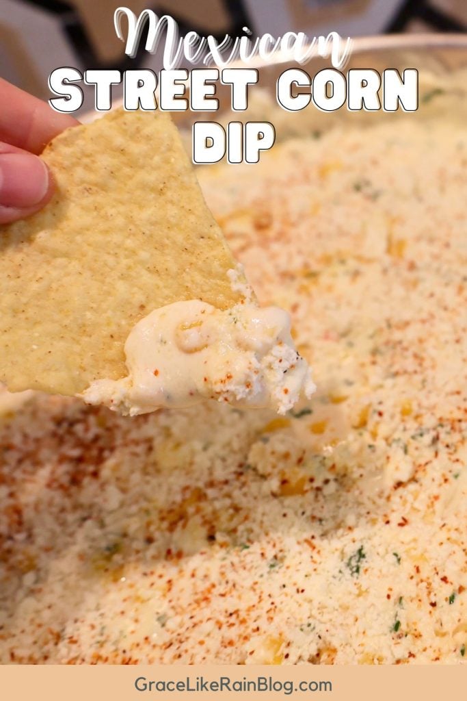 mexican street corn dip with cream cheese and pepper jack