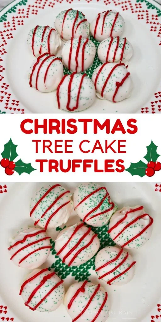Christmas Tree Cake Truffles recipe