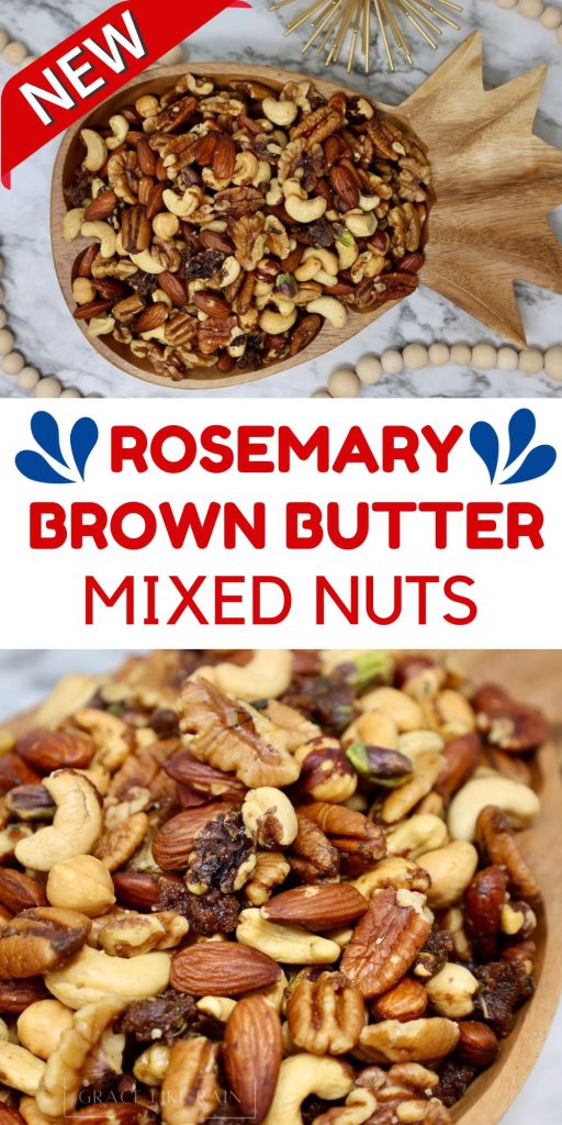 mixed nuts with rosemary