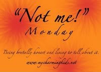 Not Me! Monday – Sunday Edition