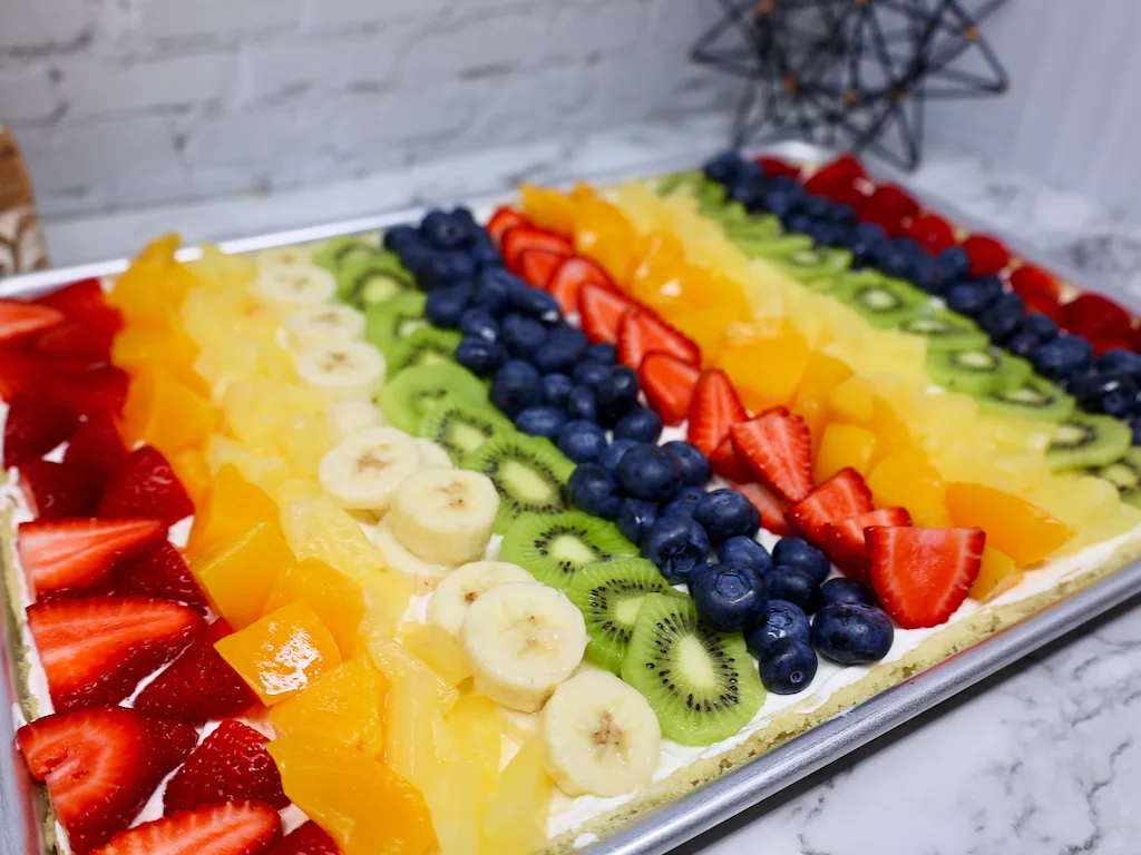 recipe for fruit pizza with glaze