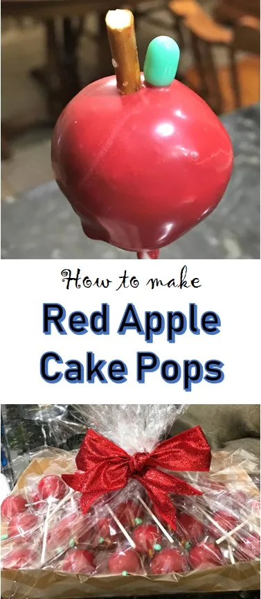 Red Apple Cake Pops