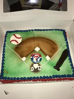 Texas Rangers cake