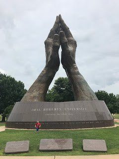 July Weekend Adventure – Praying Hands at Oral Roberts University