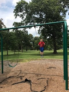 Swing at Tulsa Garden Center at Woodward Park