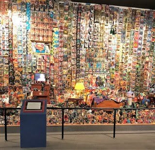Wall of Toys at Toy and Action Figure Museum in Purcell Oklahoma