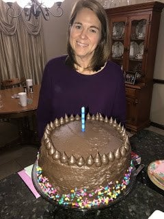 40th Birthday Party with Dark Chocolate Tuxedo Cake