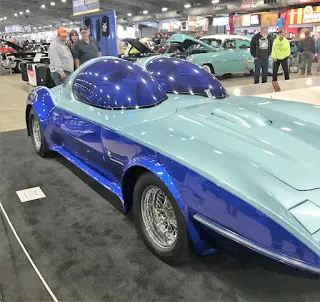 Blue Car at Car Show in Tulsa