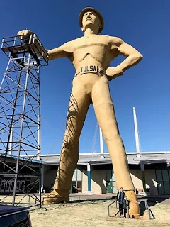 Tulsa Golden Driller at Tulsa Expo Square