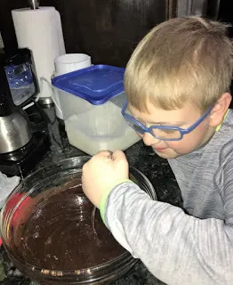 Stirring the bowl