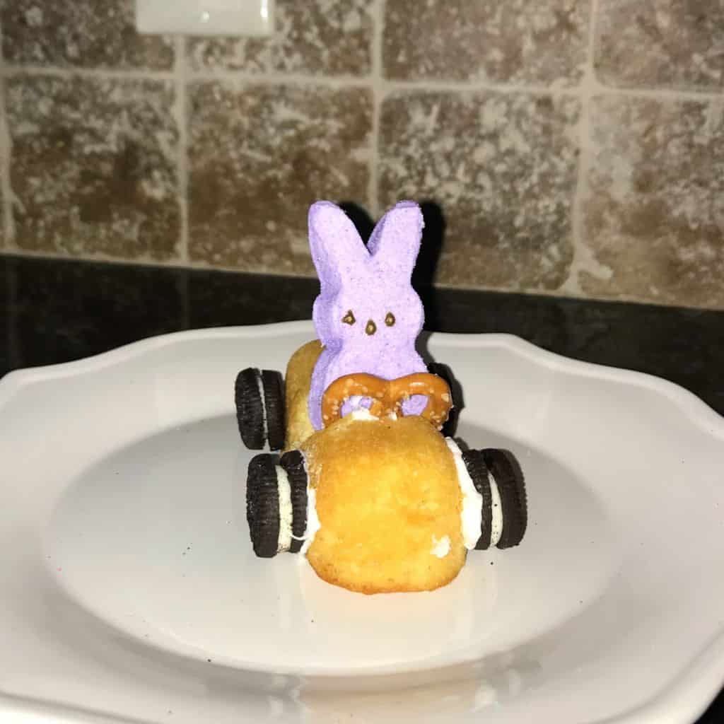 Purple Easter Bunny Peep Race Car