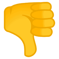 Thumbs Down Emojii