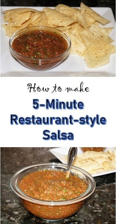 5-Minute Restaurant-style Salsa