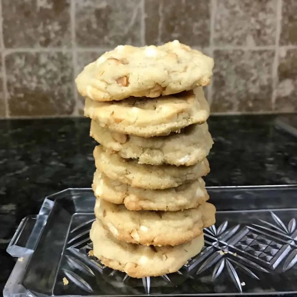 Stack of Macadamia Nut Cookies