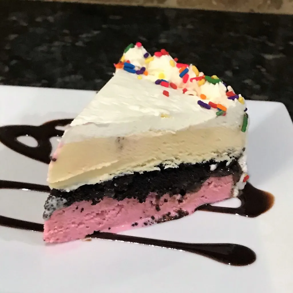 Slice of Ice Cream Cake