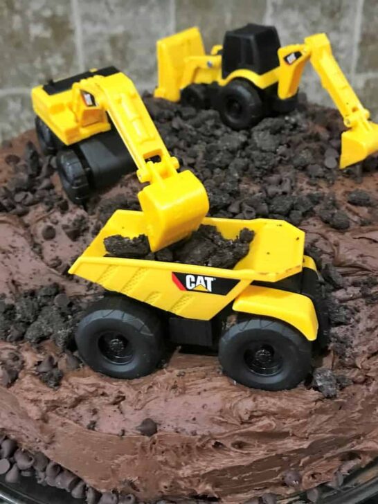 Construction Birthday Cake – and it’s easy, too!