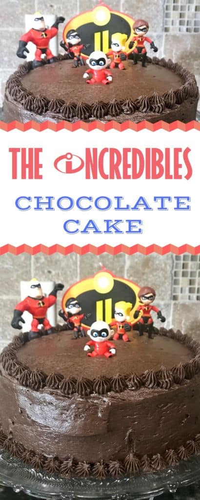 Incredibles 2 Chocolate Cake 