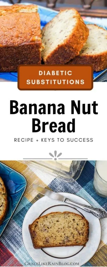 Banana Nut Bread with Diabetic Substitutions