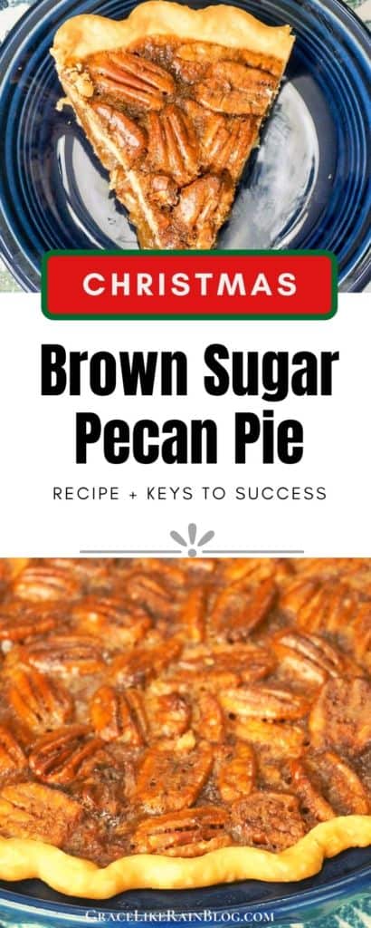 Christmas Brown Sugar Pecan Pie
