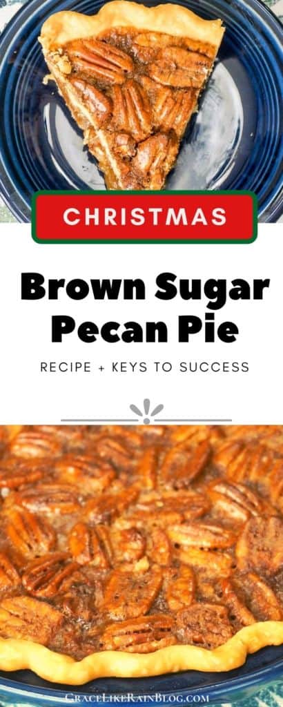 Christmas Brown Sugar Pecan Pie