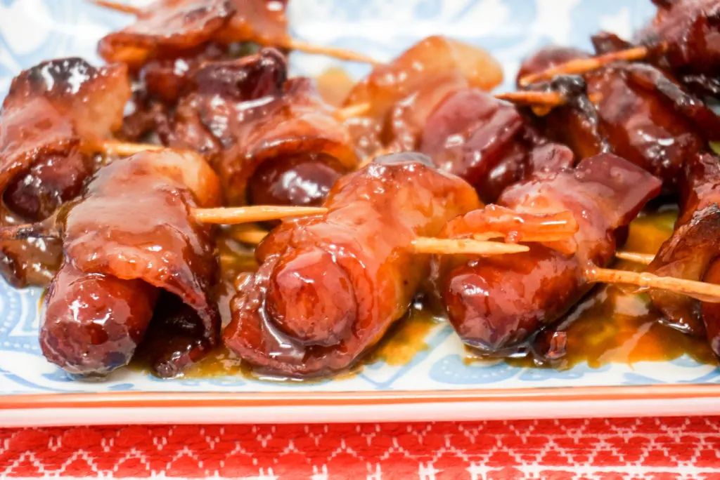 Air Fryer Bacon Wrapped Smokies