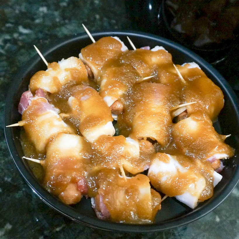Bacon Wrapped Smokies in Air Fryer