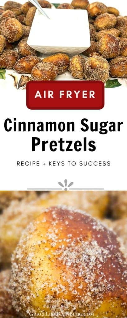Air Fryer Cinnamon Sugar Pretzel Bites