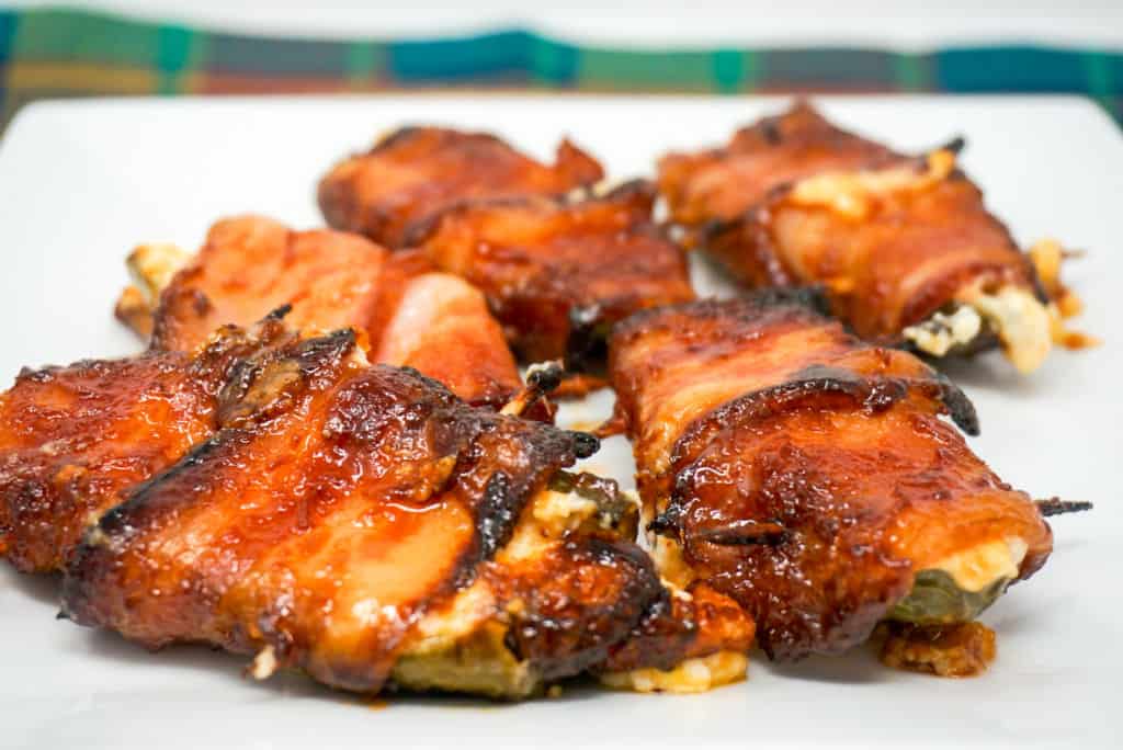 Air Fryer BBQ Bacon-wrapped Jalapeno Poppers