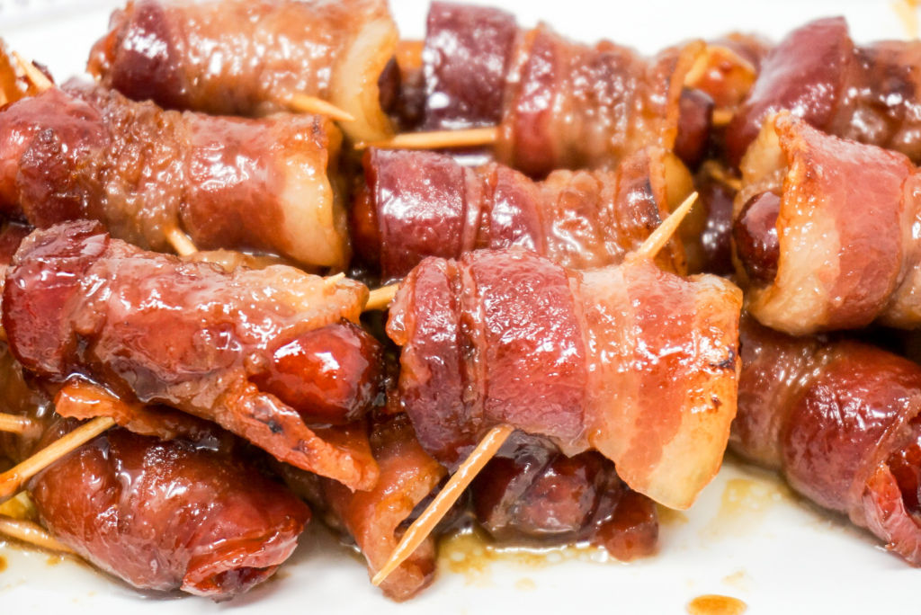 Bacon Wrapped Smokies with Brown Sugar and Butter (Easy Little Smokies ...