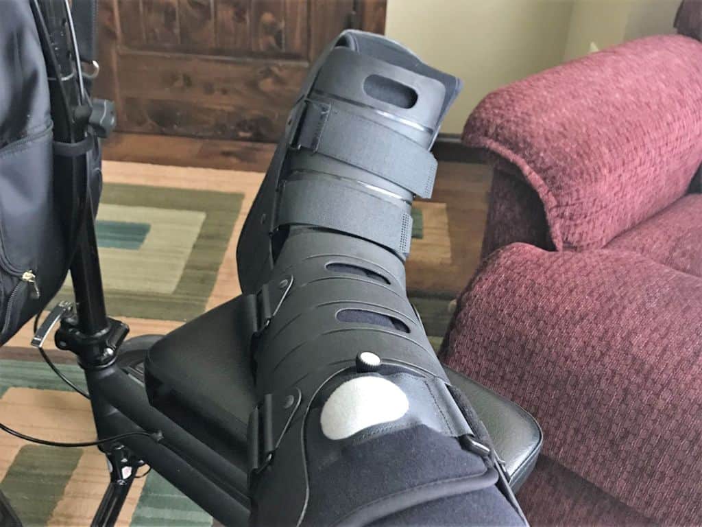 Orthopedic Boot and Knee Scooter