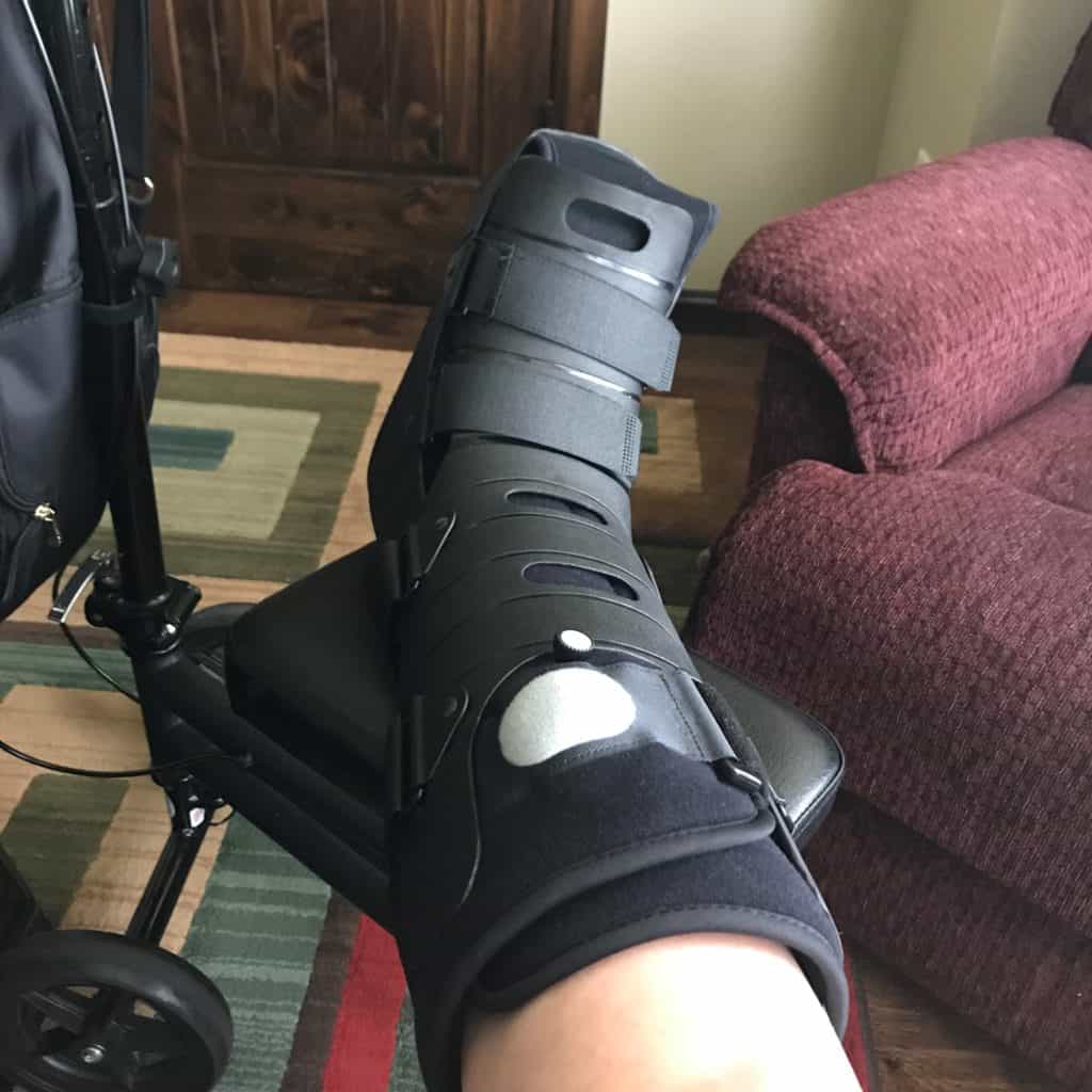 Orthopedic Boot and Knee Scooter