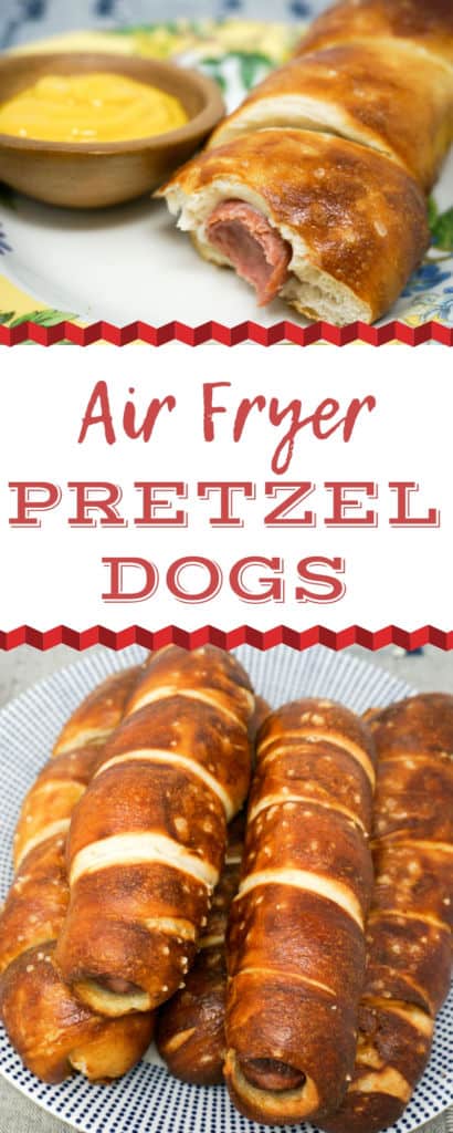 Air Fryer Pretzel Dogs