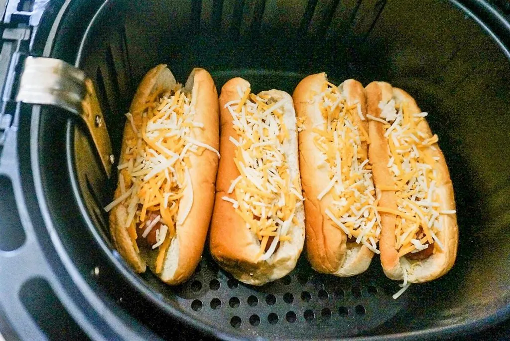 Hot Dogs in Air Fryer