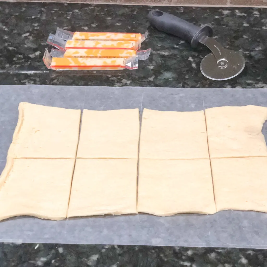 Ingredients for Air Fryer Cheesy Taco Crescents