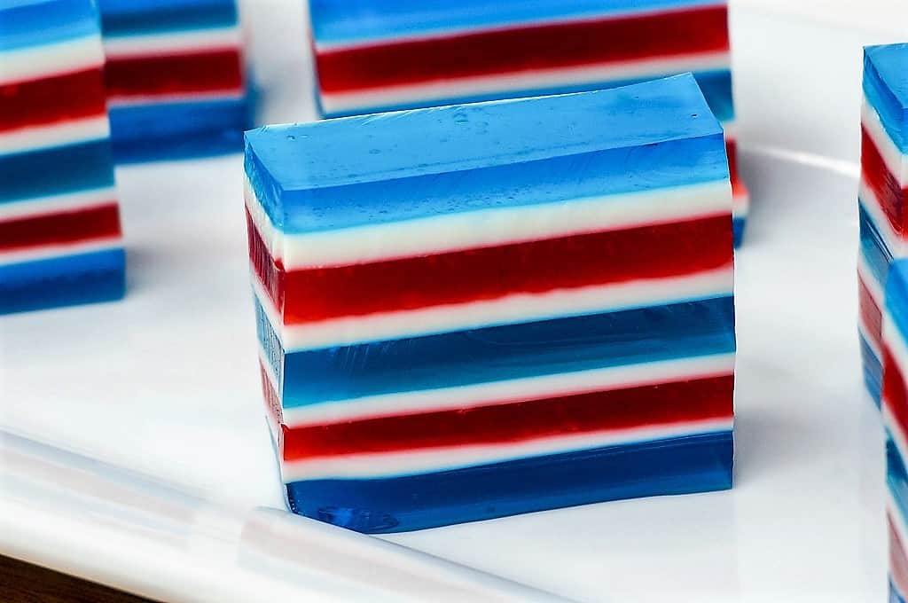 Patriotic Layered Jello is the Perfect July 4th Treat