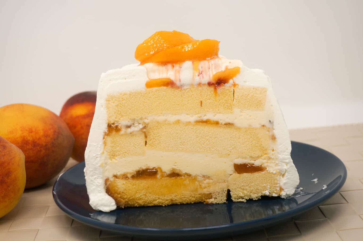 Peaches ‘n Cream Icebox Cake