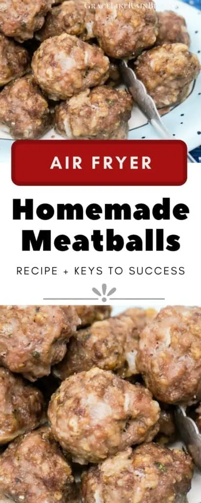 Air Fryer Homemade Meatballs