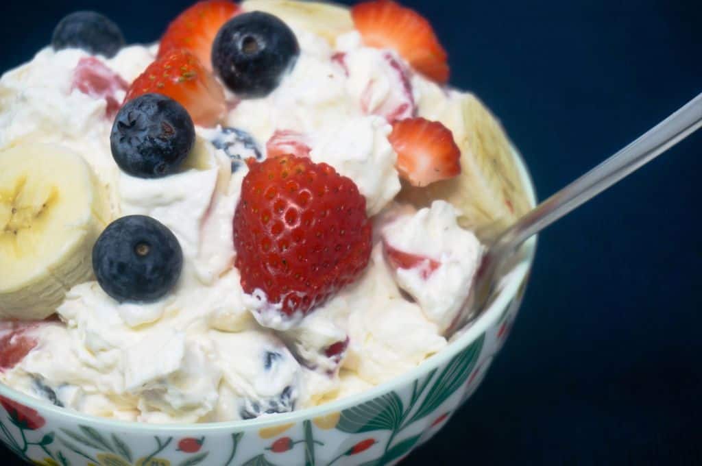 Fruit Salad with Cream Cheese