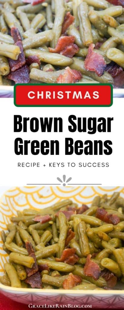 Christmas Brown Sugar Bacon Green Beans
